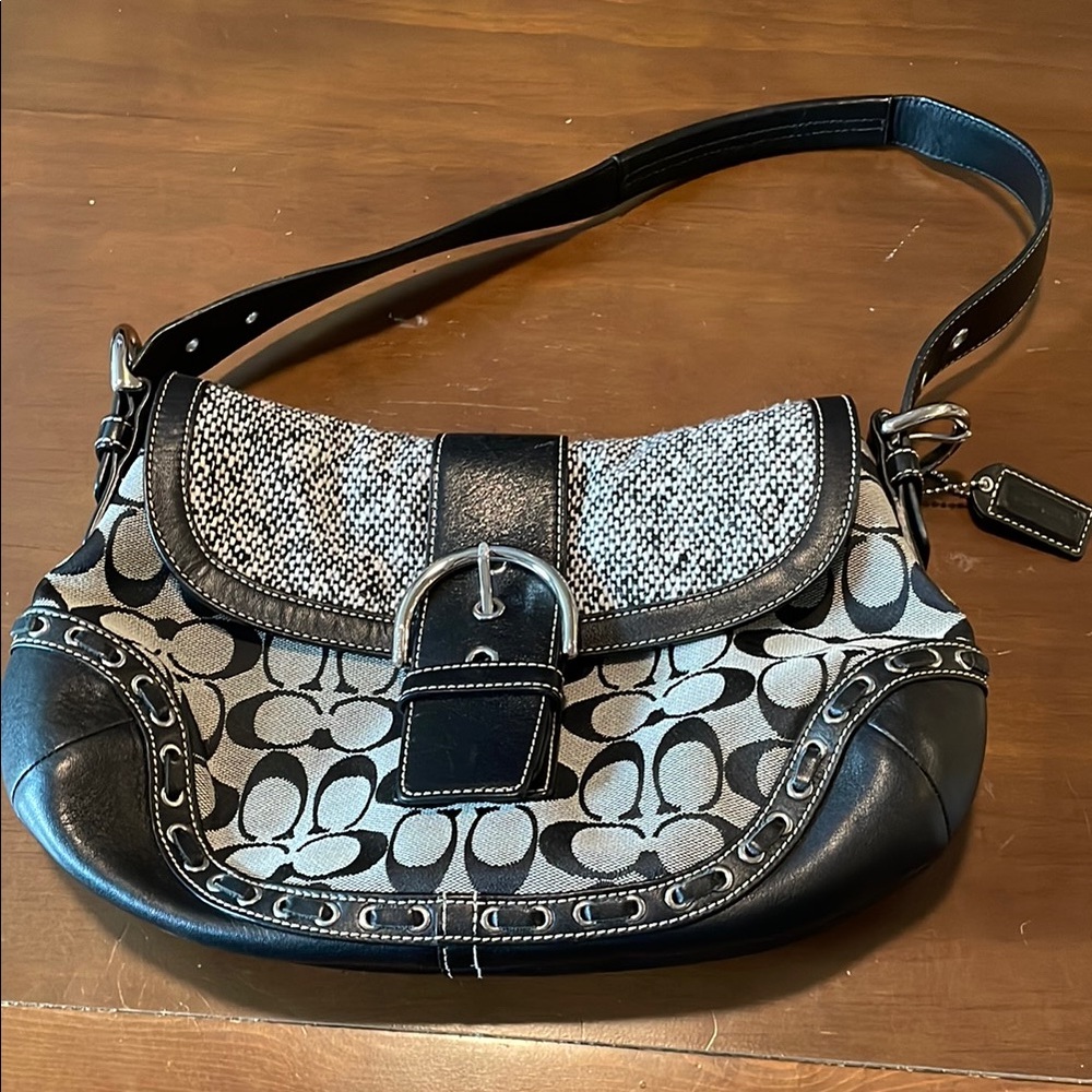 Coach Black and Gray Women's Bag